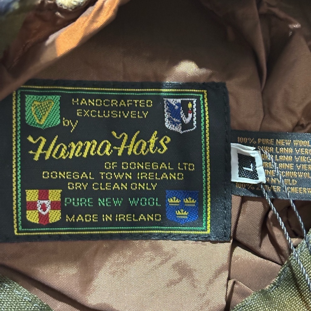 Kids Hanna Hats of Donegal, Ltd. Traditional Irish Flat Cap, Sz. L - Picture 6 of 12